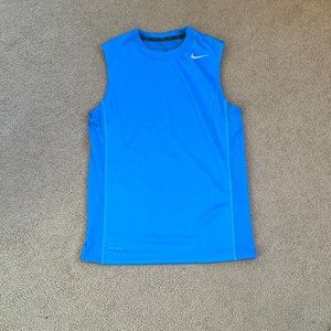 Blue nike tank top